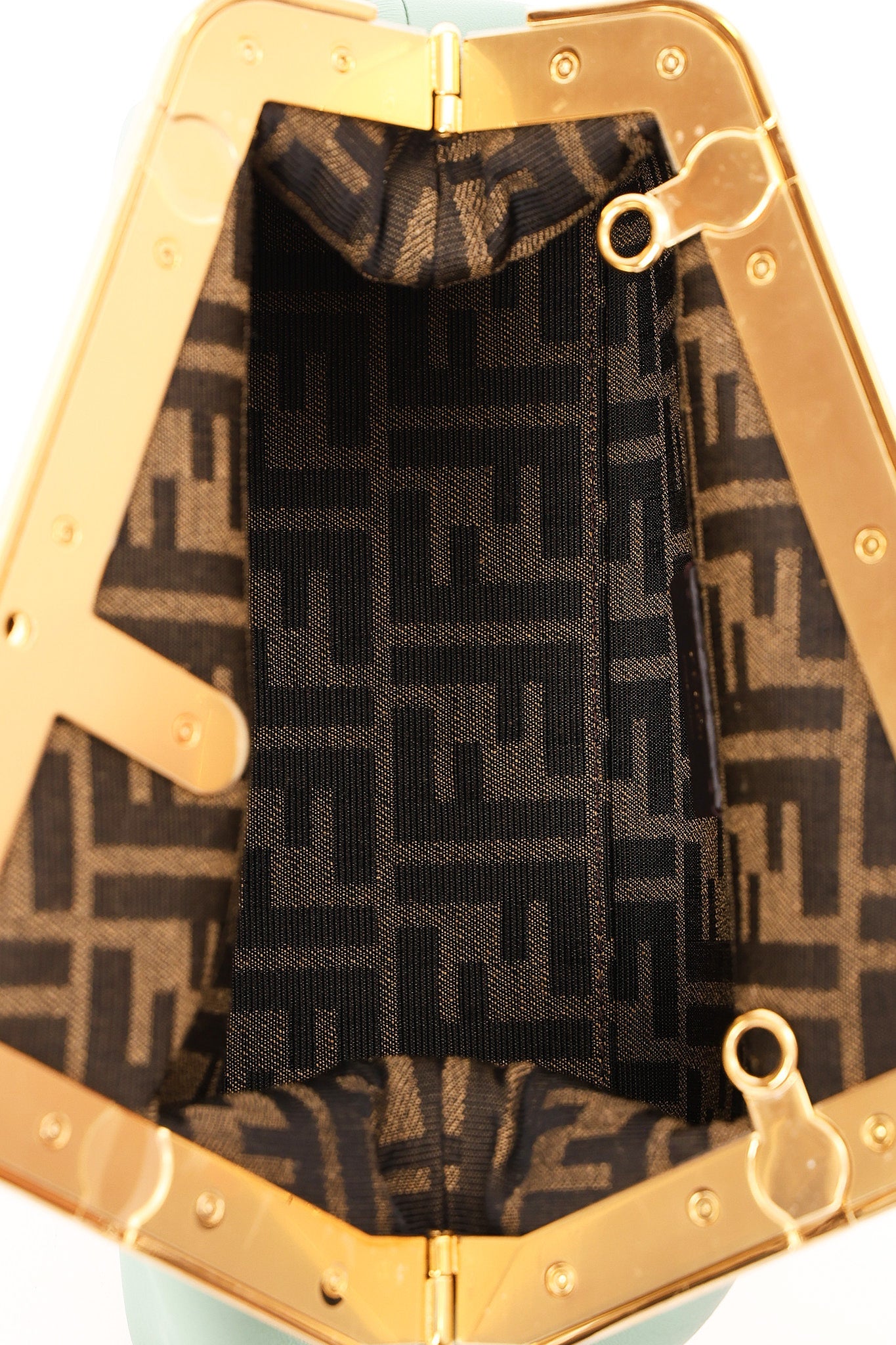 Fendi First Clutch Seafoam Green