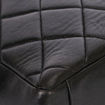 Chanel Double Turnlock Shoulder Bag Black Lambskin 1996 24K GP