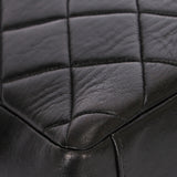 Chanel Double Turnlock Shoulder Bag Black Lambskin 1996 24K GP