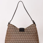 Fendi Zucchino Baguette Shoulder Bag