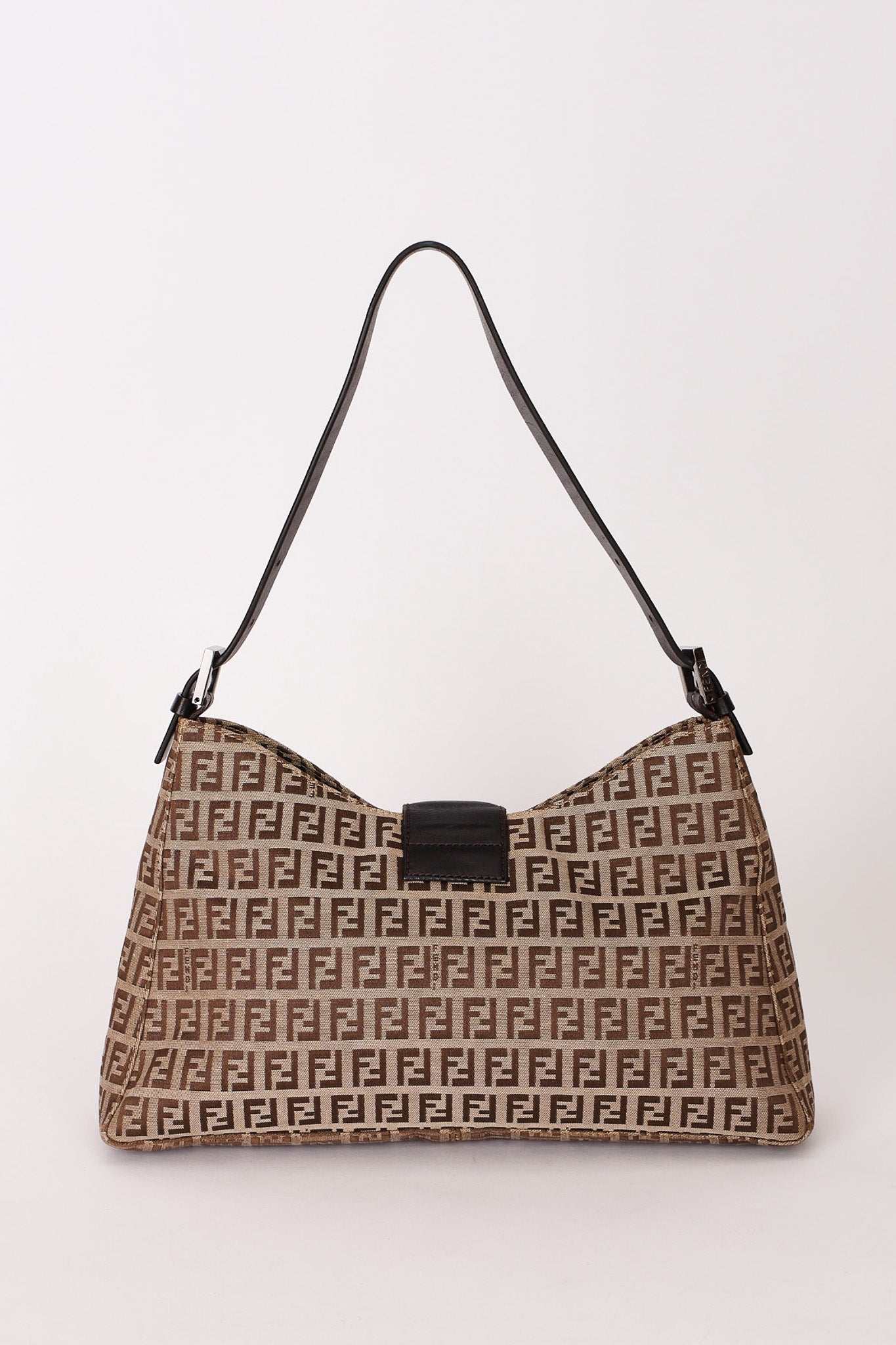 Fendi Zucchino Baguette Shoulder Bag