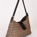 Fendi Zucchino Baguette Shoulder Bag
