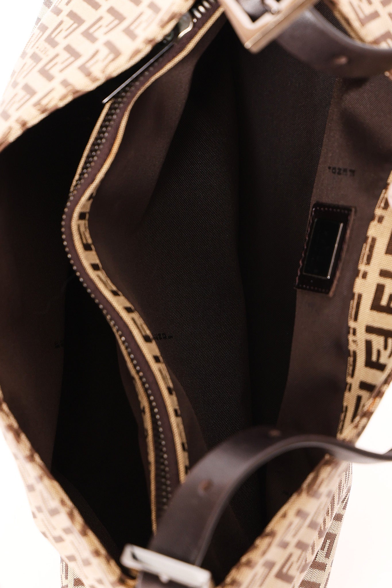 Fendi Zucchino Baguette Shoulder Bag