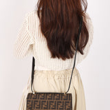 Fendi Zucca Envelope Flap Shoulder Bag