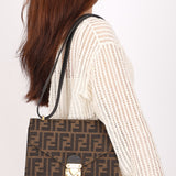 Fendi Zucca Envelope Flap Shoulder Bag