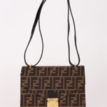 Fendi Zucca Envelope Flap Shoulder Bag