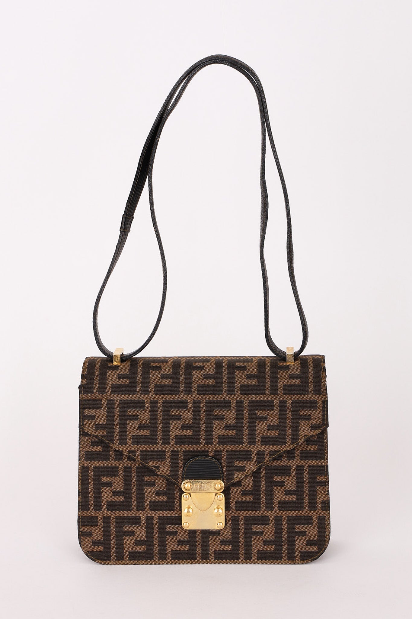 Fendi Zucca Envelope Flap Shoulder Bag