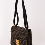 Fendi Zucca Envelope Flap Shoulder Bag