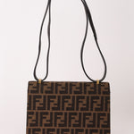 Fendi Zucca Envelope Flap Shoulder Bag