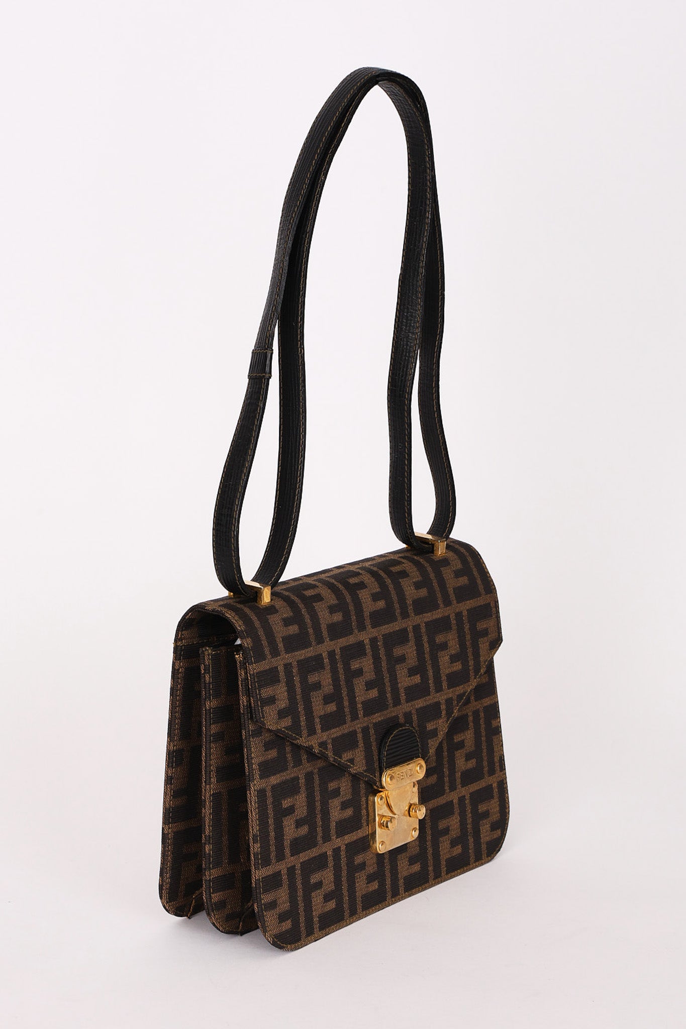 Fendi Zucca Envelope Flap Shoulder Bag