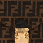 Fendi Zucca Envelope Flap Shoulder Bag