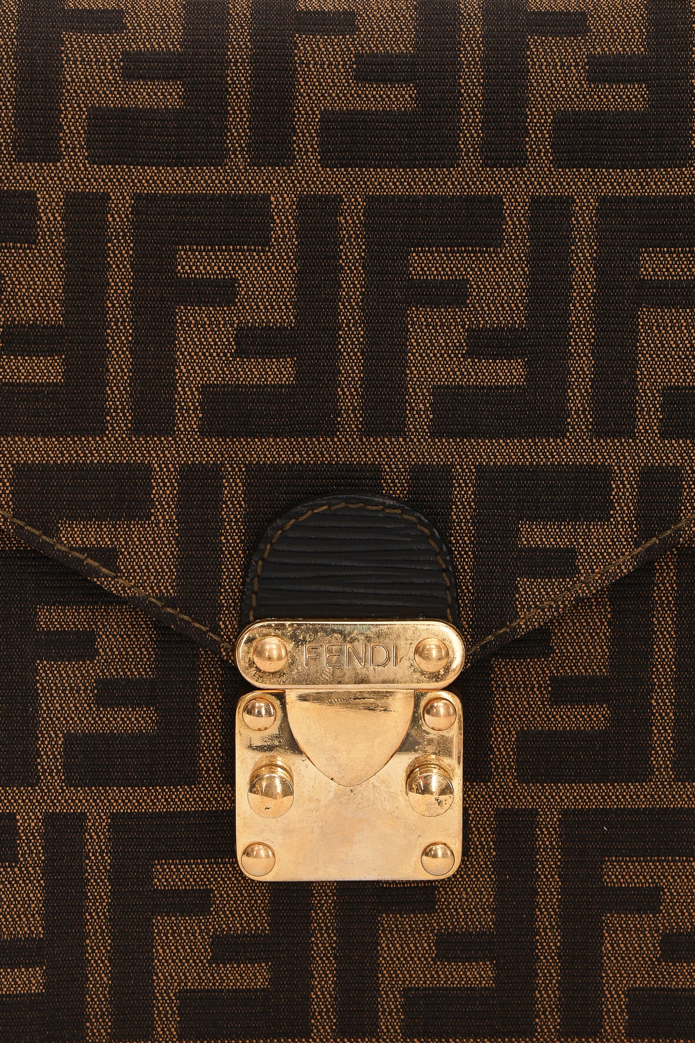 Fendi Zucca Envelope Flap Shoulder Bag