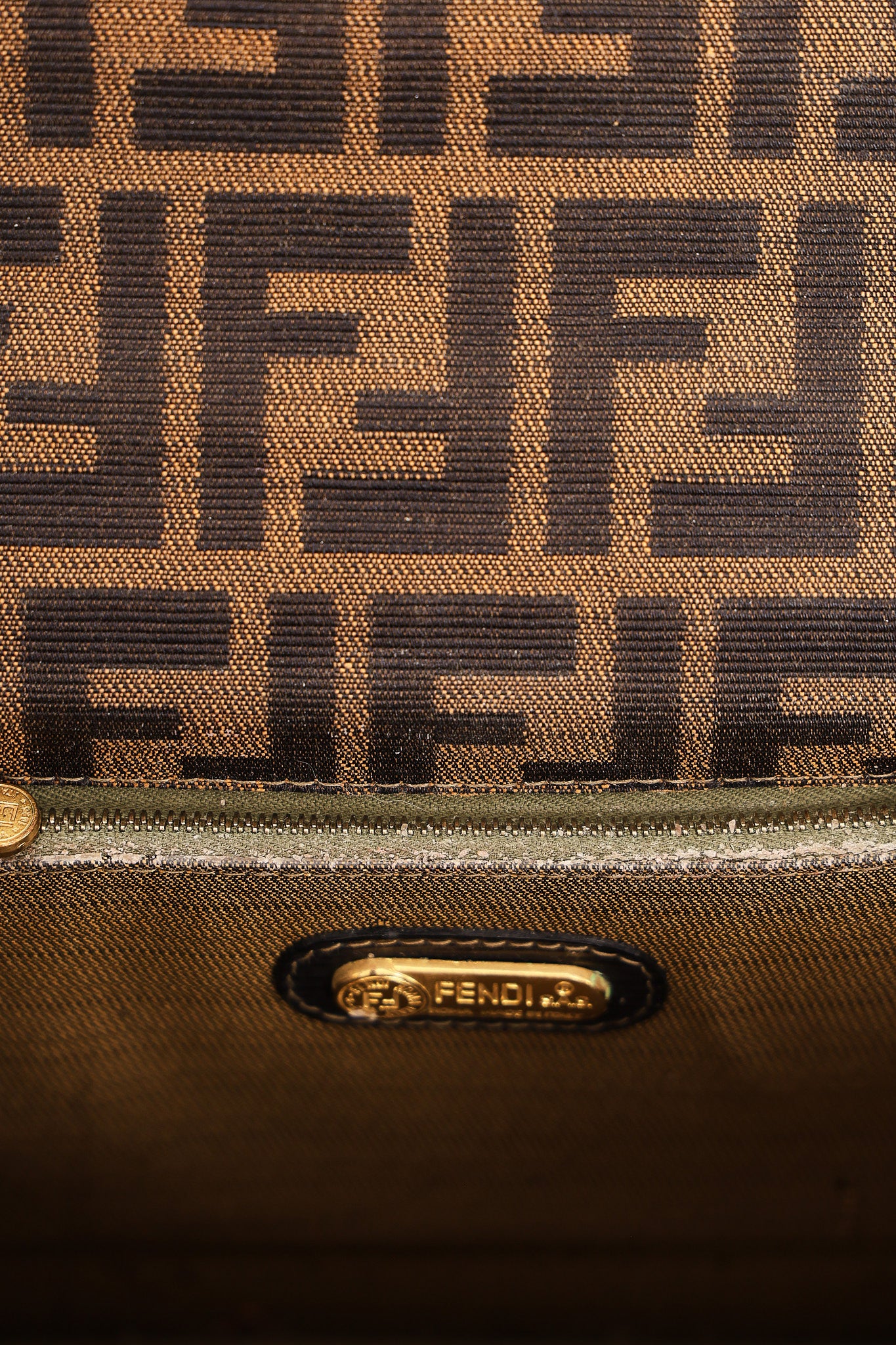 Fendi Zucca Envelope Flap Shoulder Bag