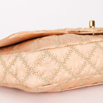 Chanel Rope Whipstitch Single Flap Pink Satin AGHW