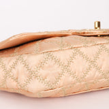 Chanel Rope Whipstitch Single Flap Pink Satin AGHW