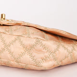 Chanel Rope Whipstitch Single Flap Pink Satin AGHW