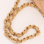 Chanel Rope Whipstitch Single Flap Pink Satin AGHW