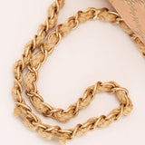 Chanel Rope Whipstitch Single Flap Pink Satin AGHW
