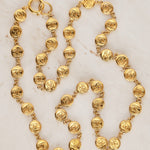 Vintage Chanel CC Coin Medallion Necklace 24K GP