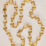 Vintage Chanel CC Coin Medallion Necklace 24K GP