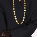 Vintage Chanel CC Coin Medallion Necklace 24K GP