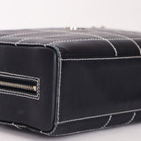 Chanel Chocolate Bar Wild Stitch Shoulder Bag Navy Calfskin SHW