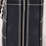 Chanel Chocolate Bar Wild Stitch Shoulder Bag Navy Calfskin SHW