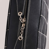 Chanel Chocolate Bar Wild Stitch Shoulder Bag Navy Calfskin SHW