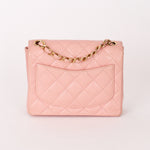 Chanel Mini Square Flap Pink Caviar 24K GP