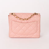 Chanel Mini Square Flap Pink Caviar 24K GP