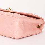 Chanel Mini Square Flap Pink Caviar 24K GP