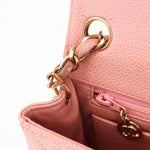 Chanel Mini Square Flap Pink Caviar 24K GP