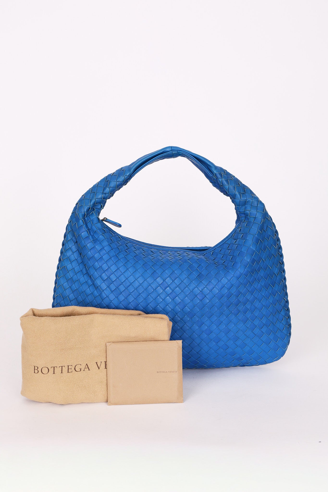 Bottega Veneta Intrecciato Small Hobo Cobalt Blue