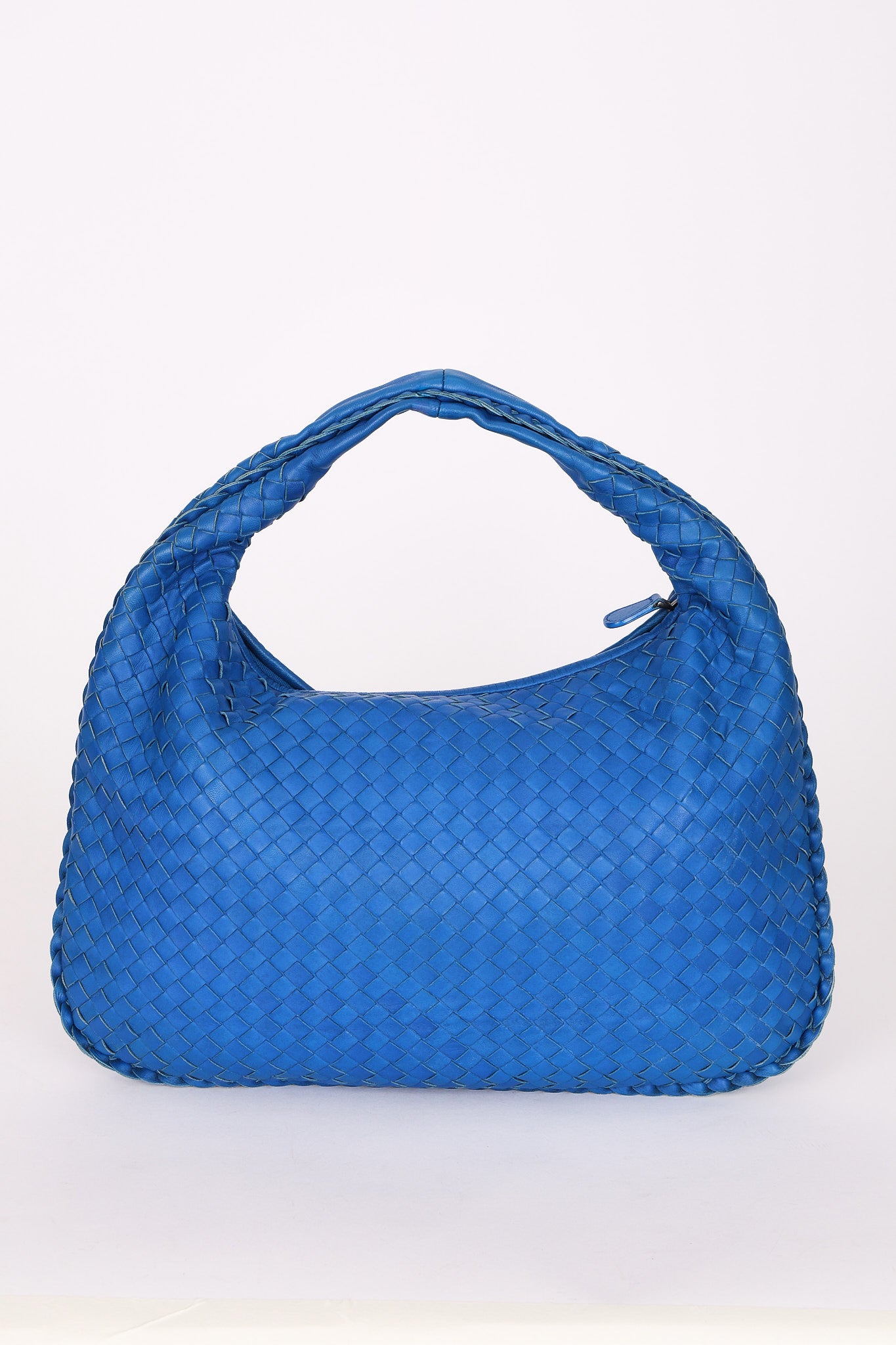 Bottega Veneta Intrecciato Small Hobo Cobalt Blue