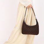 Gucci Monogram Pleated Shoulder Bag