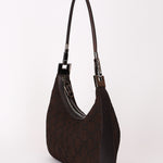 Gucci Monogram Pleated Shoulder Bag