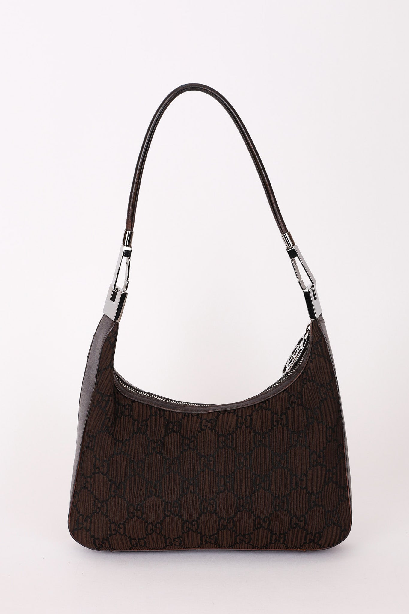 Gucci Monogram Pleated Shoulder Bag