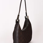 Gucci Monogram Pleated Shoulder Bag