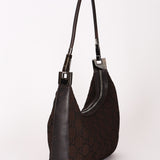 Gucci Monogram Pleated Shoulder Bag