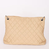 Chanel Easy Zip Tote Beige Caviar SHW