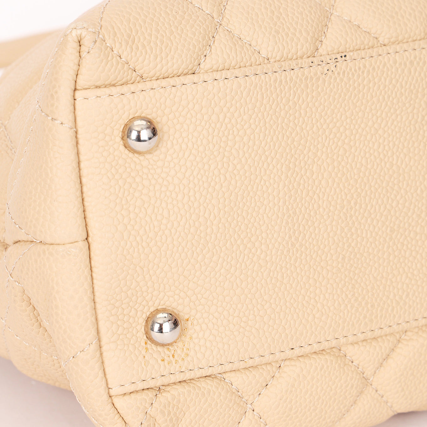Chanel Easy Zip Tote Beige Caviar SHW
