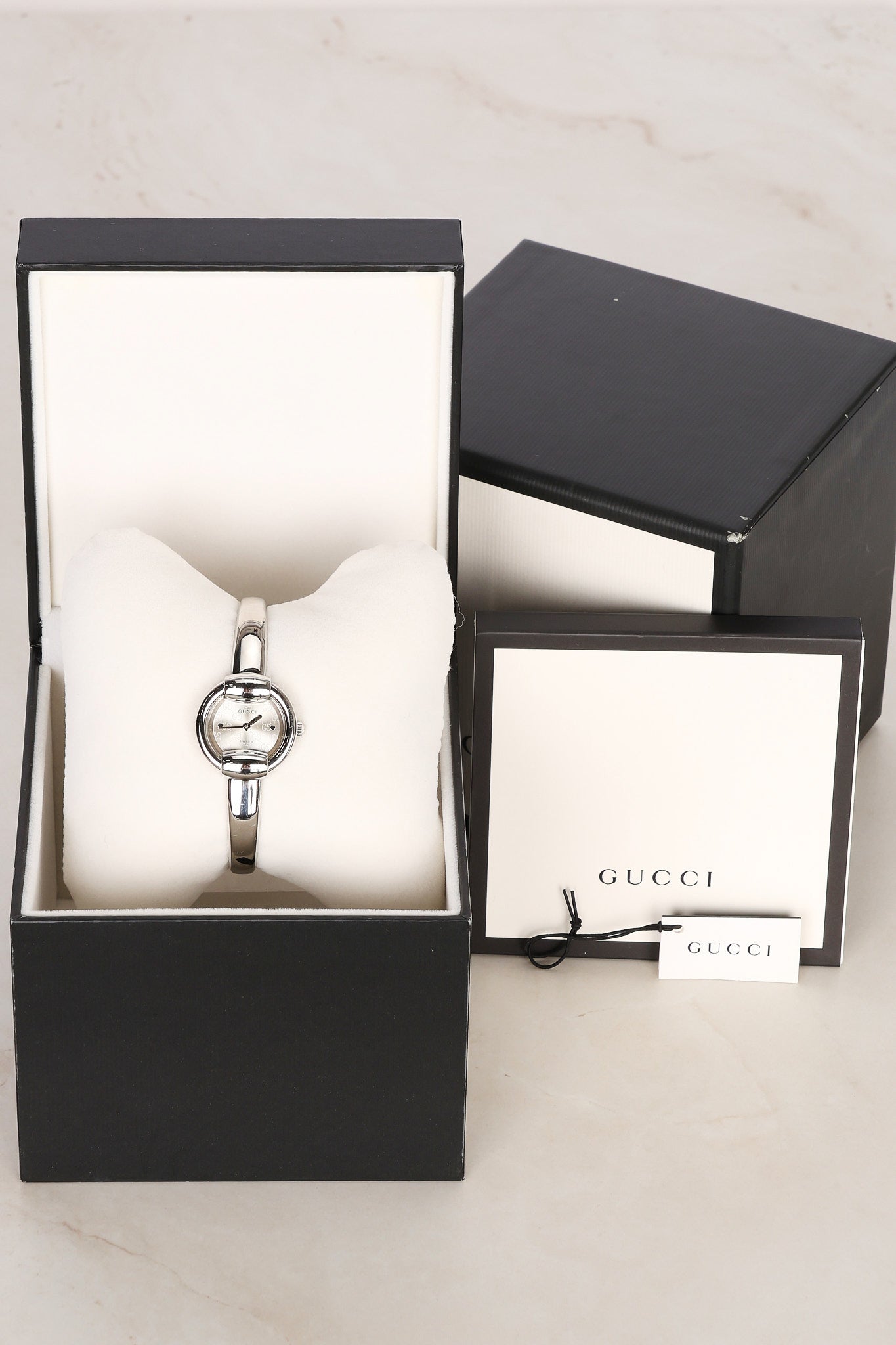 Gucci 1400L Monogram Bangle Watch 26mm