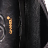 Chanel Medium Classic Double Flap Black Suede 1987 24K GP