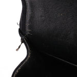Chanel Medium Classic Double Flap Black Suede 1987 24K GP