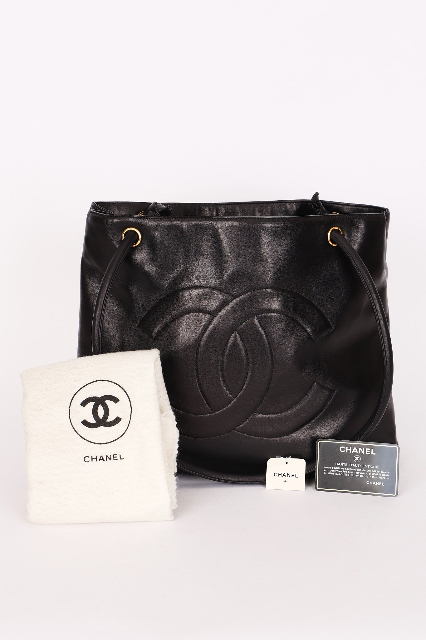 Chanel Tote Black Lambskin GHW