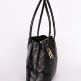 Chanel CC Timeless Shopper Tote Black Lambskin 1989 24K GP