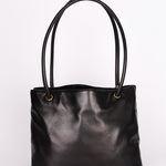 Chanel CC Timeless Shopper Tote Black Lambskin 1989 24K GP