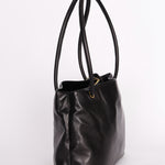 Chanel CC Timeless Shopper Tote Black Lambskin 1989 24K GP