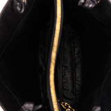 Chanel CC Timeless Shopper Tote Black Lambskin 1989 24K GP