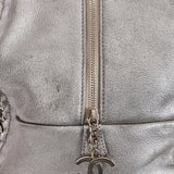 Chanel Luxe Ligne Bowling Bag Silver Metallic Calfskin SHW